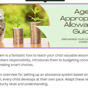 Age Appropriate Allowance Guide