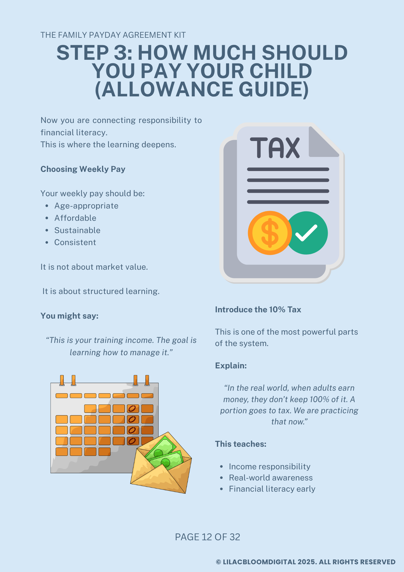 Family Payday Agreement Kit - Image 5